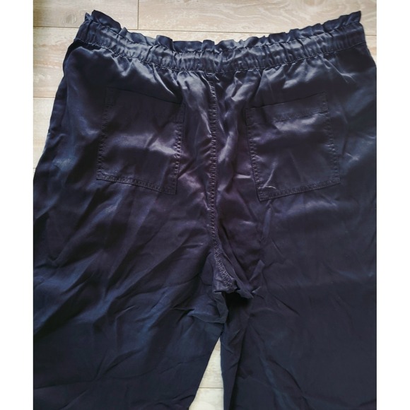 Loft By Ann Taylor 2X Womens Pull on‎ Pants Black Pockets Drawstring Wide LegNWT - Picture 5 of 8